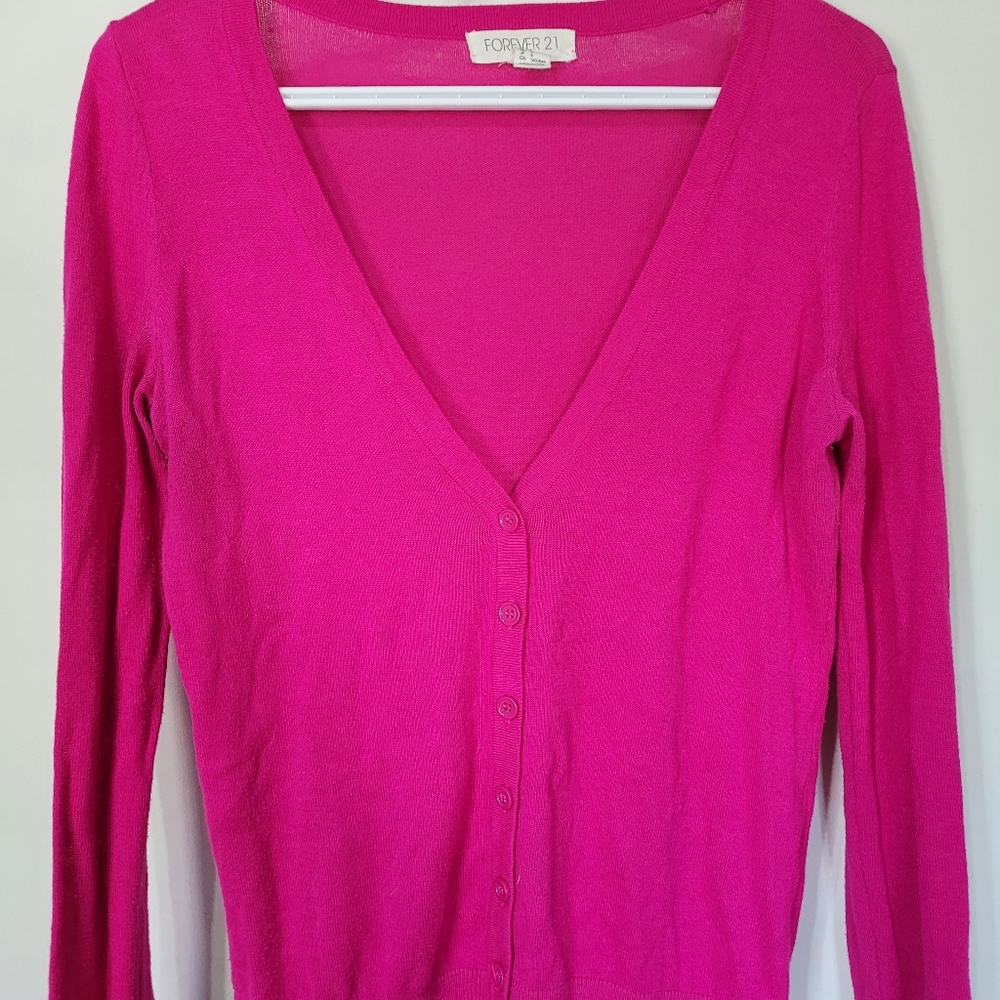 Forever 21 Pink Cardigan